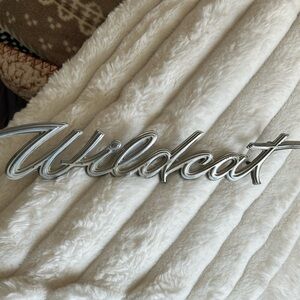 Silver Wildcat Emblem 65 Buick